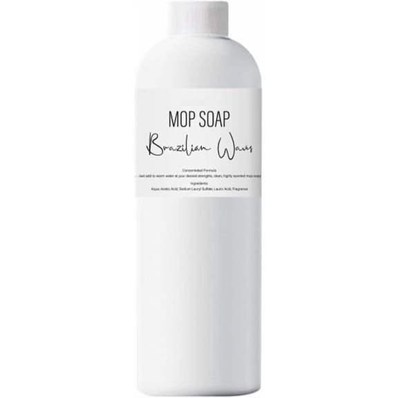 Mop Soap Brazilian Wave, Mop Soap for Floor Cleaning, Leaves a Luxury Lasting Scent, Multisurface Bathroom & Kitchen Cleaner Supplies