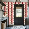 thumbnail image 3 of Peel and Stick Wallpaper 17.7in x 9.8ft Vintage Christmas Holly Berries Red Cream Stripes Contact Paper Vinyl Self-Adhesive Removable Wall Paper for Bedroom DIY Home Decor Renter Friendly, 3 of 8