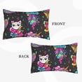 thumbnail image 4 of Balery Rainbow Unicorn And Cat Icecream Pillow Covers,Bed Pilowcases,Reversible Plush Throw Pillow Covers End Pillow Encasement,Pillow Case - 14"X20", 4 of 9