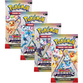 thumbnail image 1 of Pokemon TCG SV8.5 Scarlet and Violet Prismatic Evolutions Packs Lot (4 Packs) - 40 Cards, 1 of 5