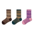 thumbnail image 3 of GYRATEDREAM 3 Pairs Kids Socks Bulk Boys Girls Cotton Fashion Print Socks Soft Athletic Ankle Crew Socks for 4-8Y, 3 of 3