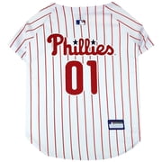 Pets First MLB Philadelphia Phillies Mesh Jersey for Dogs and Cats - Licensed Soft Poly-Cotton Sports Jersey - Large