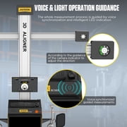 Autool XC505 3D Wheel Alignment Machine, Wheel Alignment & Balancing System with Voice Guidance, Car Model Database, Precise Positioning, Multilingual