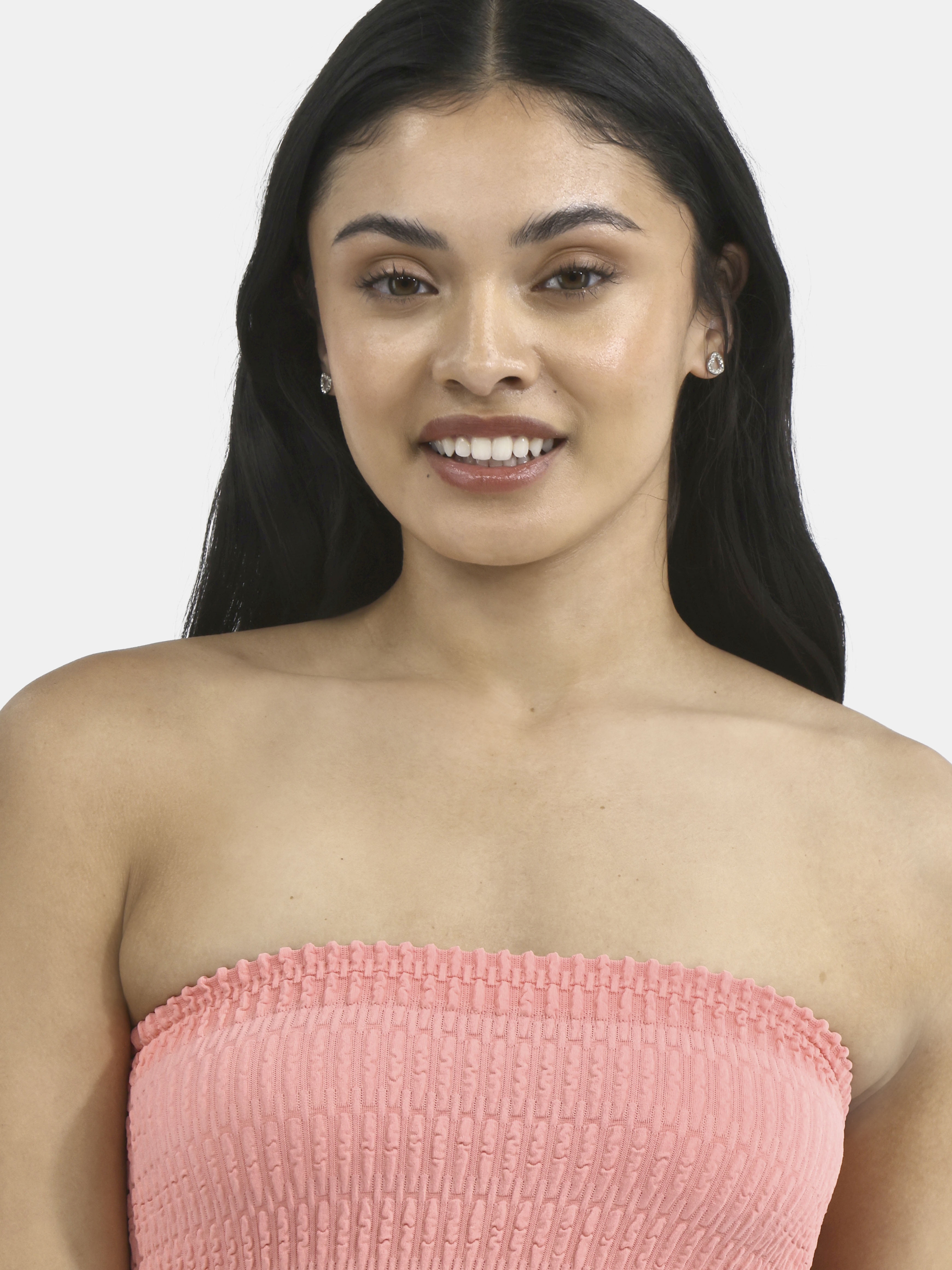 No Boundaries Seamless Textured Tube Top, Women's