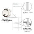thumbnail image 4 of Estante Perchero Organizador Esquinero Triangular | Almacenamiento para Ropa | Acero Inoxidable | 3 Niveles, 4 of 5