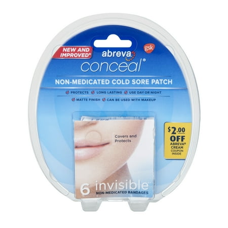 Abreva Conceal Invisible Cold Sore Patch 6 ea