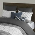 thumbnail image 5 of INK+IVY Mila Contemporary Cotton Comforter Set with Chenille Tufting in Gray, 5 of 5