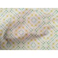 thumbnail image 4 of oneOone Cotton Cambric Pale Yellow Fabric Dot|Heart & Diamond Shape Geometric Sewing Fabric By The Yard Printed Diy Clothing Sewing Supplies 56 Inch Wide, 4 of 4