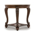 Signature Design by Ashley Norcastle Traditional Round End Table, Dark