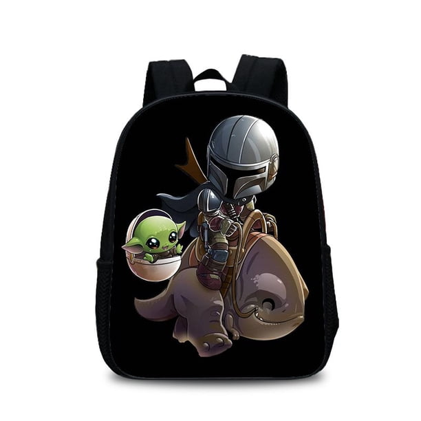 Nueva Mochila mandaloriana de Disney para niños de 35cm, Mochila de viaje impermeable de gran capacidad 3D para bebés Yoda, Mochila escolar para niños Gao Jinjia LED