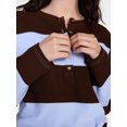 thumbnail image 5 of Scenario Women's Thermal Henley Shirt with Long Sleeves, Sizes XS-XXXL, 5 of 6