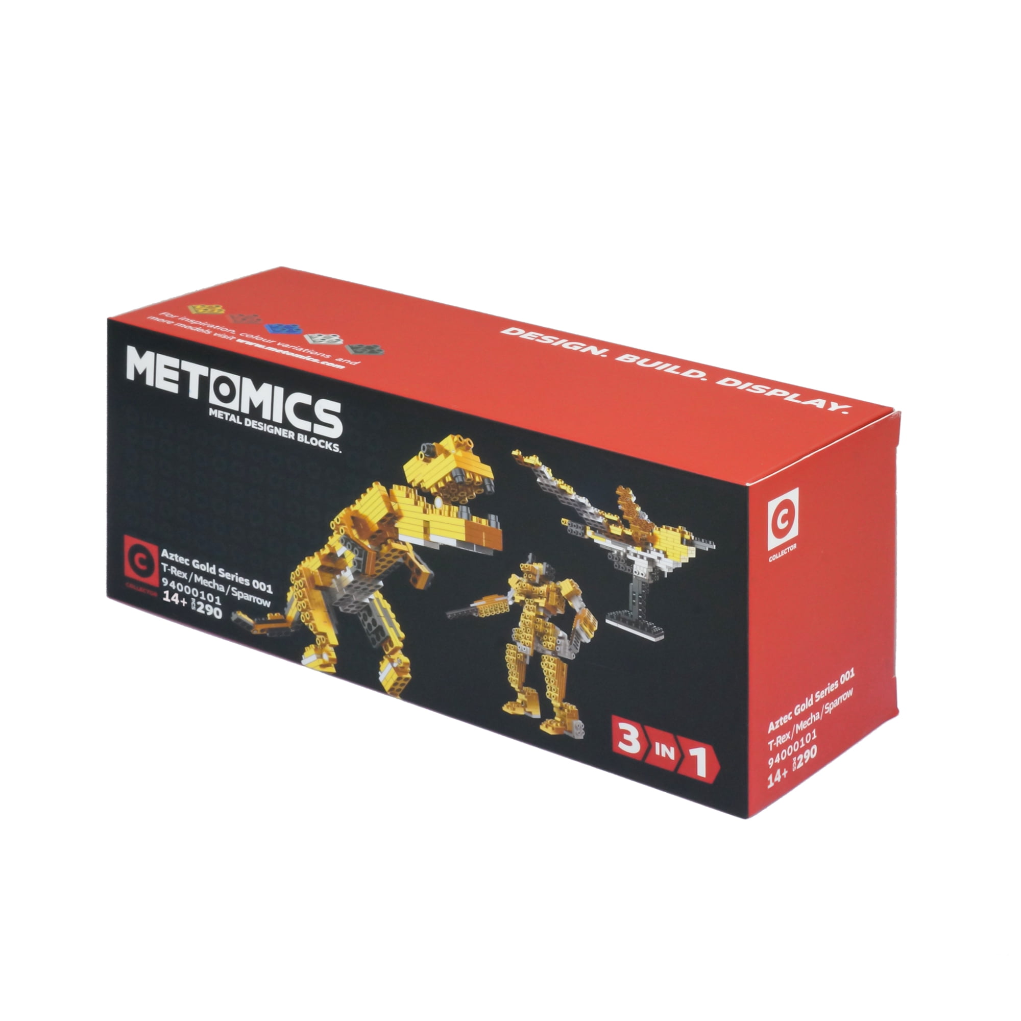 Collector 3-in-1 Series 001 Set Aztec Gold T-Rex, Mecha and Sparrow 290 pcs