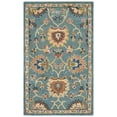 thumbnail image 3 of Safavieh Heritage Odran Oriental Wool Area Rug, Light Blue, 4' x 6', 3 of 9