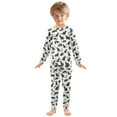 thumbnail image 3 of joogoo Cat Pattern 2 Piece Long Sleeve Tee and Pants Cotton Pajama Set 6Y, 3 of 7