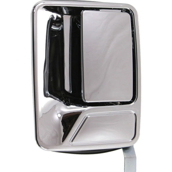 Exterior Door Handle Compatible with 1999-2016 Ford F-250 Super Duty Rear, Driver Side Chrome