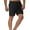 Black, variant on Men's Casual Cargo Shorts Solid Elastic Waist Mid Waist Loose Pockets Bandage Short Pants Mens Shorts Size M-3XL