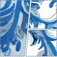 thumbnail image 3 of 2 Pairs Sequin Embroidery Lace Fabric Applique Blue Embroidery Sequin Lace Patches Sew On Appliques DIY for Wedding Dress Clothes Dress Hat Jeans Sewing Applique 5.4x9.92 Inch, 3 of 9
