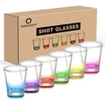 thumbnail image 1 of Gafas de chupito Qipecedm Heavy Base, 50 ml, juego de 6 unidades, coloridas, 1 of 7