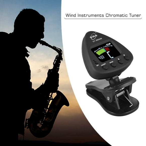 eno ET 3000W Wind Instruments Tuner Supports Mic & Clip-on