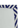 thumbnail image 2 of Ambesonne Abstract Fitted Sheet, Symmetric Triangles, Full Size, Indigo Cream, 2 of 2