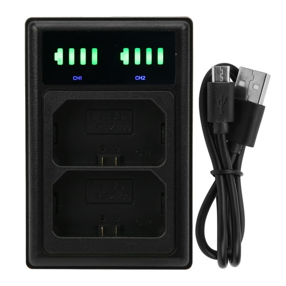 Cargador de Batería Jadeshay Base de Carga de Batería Dual Negro