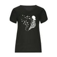 thumbnail image 4 of zanvin Hauts pour Femmes, Mode d'Été T-shirt Blouse Décontractée à Col en V à Manches Courtes Imprimée pour Femmes, 4 of 4