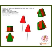 2.5 Watermelon Popsicle Cake pop Mold / Cutter / Pusher Set