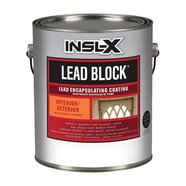 InslX Lead Block Eggshell White WaterBased Acrylic Lead Encapsulating