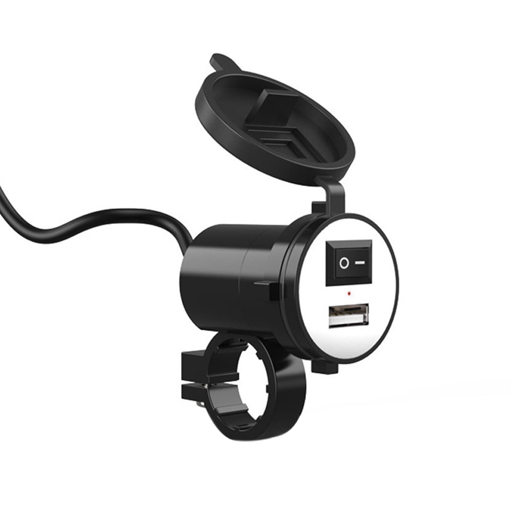 12V USB Phone Motorcycle Waterproof USB Adapter Motorbike Phone Power Supply -