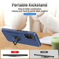 thumbnail image 6 of NIFFPD Galaxy A03S Case with Screen Protector, Shockproof Phone Cover Case with Ring Kickstand for Samsung Galaxy A03S Blue, 6 of 8