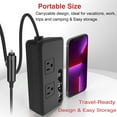 thumbnail image 4 of Car Power Inverter, 200W Vehicles Power Inverter 2 Sockets 12V DC To AC Fast Charging  for Electrical Appliances, 4 of 7
