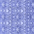 thumbnail image 1 of Ahgly Company Machine Washable Indoor Square Abstract Blue Modern Area Rugs, 5' Square, 1 of 4
