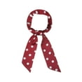 thumbnail image 3 of INSPIRE CHIC Bufanda delgada de seda con lunares, cinturón, larga y estrecha, accesorio para el asa del bolso Rojo L, 3 of 6