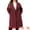 Burgundy, variant on DARING DIVA Women's Plus Size Classic Notch Lapel Double Breasted Trench Coat 4X Burgundy