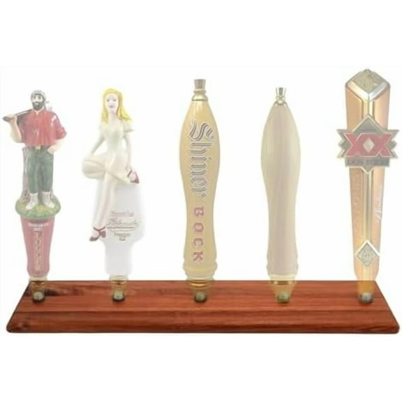 Beer Tap Handle Display, Whiskey Barrel 5 Beer Tap Wall, Whiskey Wine, Boston Wine Bottle Display,Beer Tap Handle Display Wall Mount for Beer Lover(Only Holder)$$Home Decor, Kitchen, & Other