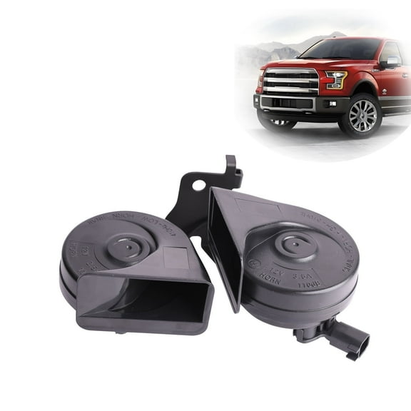 MITZONE Dual Horn Assembly With Bracket Compatible with Ford F250 F350 Super Duty 2017 2018 2019 2020 2021 2022 HC3Z-13832-G