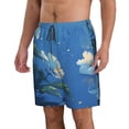 thumbnail image 2 of Logiee Hibiscus Flowers Calm Water Print Mens Swim Trunks Quick Dry Board Shorts,Breathable Hawaii Beach Shorts Swimwear Bathing Suits-3X-Large, 2 of 6