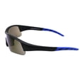 thumbnail image 4 of ANSI Z87.1+ Protective Safety Sunglasses Mirrored Lens Light Wrap Half Rim Blue, 4 of 4