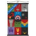 thumbnail image 3 of Marvel Comics - Avengers - Minimalist Grid Wall Poster with Wooden Magnetic Frame, 22.375" x 34", 3 of 3
