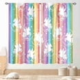 thumbnail image 2 of Forest Green Blackout Curtains, Misty Woodland Nature Green Pine Trees Branch Wildlife Landscape Forest Dark Green Scenery Window Drapes Treatment for Bedroom Living Room Kitchen 2 Panel, 52"x63" Inch, 2 of 5
