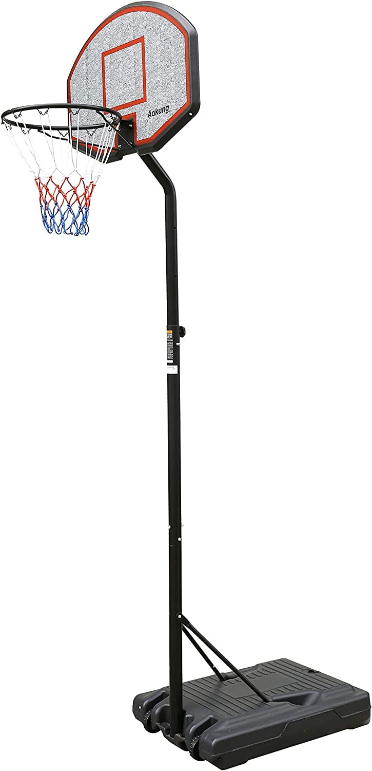 Teenager Youth Height Adjustable 6.2ft to 8.5ft Basketball Hoop 36 Inch