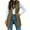 Brown, variant on Fall Winter Women Sleeveless Long Vest Hooded Puffer Zipper Outwear Vest