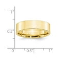 thumbnail image 3 of 10k Yellow Gold 6mm Standard Weight Flat Comfort Fit Wedding Band Size 9.5 1FLC060, 3 of 4