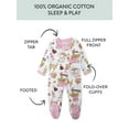 thumbnail image 2 of Honest Baby Clothing Organic Cotton Boy or Girl Long Sleeve Sleep N Play, Newborn to 9 Months, 2 of 5