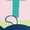 Pink, variant on Powerpuff Girls Awesome Block Women's T Shirt, Athletic Heather, Medium
