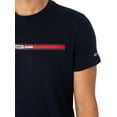thumbnail image 4 of Tommy Jeans Essential Flag T-Shirt, Blue, 4 of 5