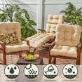 thumbnail image 3 of Greendale Home Fashions Outdoor Tufted 42'' x 21'' Chair Cushion, Stone, 3 of 9