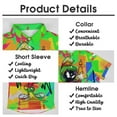 thumbnail image 5 of Looney Tunes Marvin The Martian Mens Hawaiian Shirt Summer Casual Short Sleeve Button Down Beach Shirts, 5 of 7
