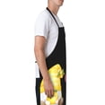 thumbnail image 3 of Lsque Hello Summer Gnome Waterproof Apron Chef Aprons for Men Heavy Duty Chemical Work Apron Extra Long Grilling Aprons with Adjustable Bib Apron, 3 of 9