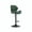 Green, variant on Hawsaiy Swivel Bar Stools Set of 2, Adjustable Height Faux Leather Bar Stools with Back, Double-Layer Upholstered Counter Height Bar Chairs for Kitchen Island, Khaki